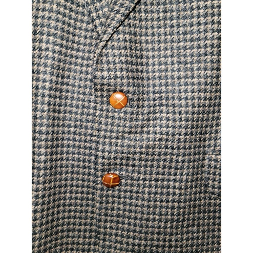 Mark Alexander Wool Blend Elbow Patch Blazer Sport Coat Tweed 40 Made in USA VTG - Picture 10 of 13